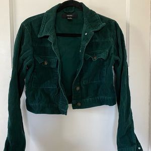 Green corduroy jacket